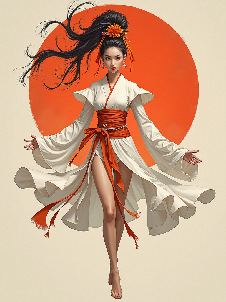 two-dimensional Image Generation Interface - Text prompt and generated image example